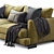 Sleek Flexform Long Island Sofa 3D model small image 2