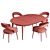 Modern Link Dining Set 3D model small image 5