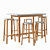 Happy Bar Stool Set - A2 Design 3D model small image 8