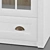 Modern White Oak Display Cabinet: MARKSKEL 2 Door 3D model small image 3