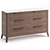 Contemporary Walnut Chest with Marble Top 3D model small image 1