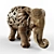 Royal Elephant Figurine 3D model small image 3