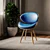 Teal Mid-century Accent Chair 3D model small image 6