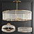 Elegant Hera Oval Chandelier 3D model small image 1
