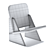 Sleek Black Oak Dolmena Chair 3D model small image 4