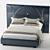 Sleek Dream Designer Bed 3D model small image 2