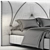 Sleek Dream Designer Bed 3D model small image 4
