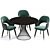 Elegant Colette Armchair Set: Timeless Dining Luxury 3D model small image 3