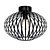 Elegant Industrial Metal Ceiling Light 3D model small image 1