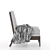 Cozy Vray Fur Lounge Chair 3D model small image 5