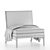 Cozy Vray Fur Lounge Chair 3D model small image 6