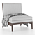Cozy Vray Fur Lounge Chair 3D model small image 1