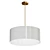 Modern Round Textile Chandelier 3D model small image 1