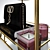 Luxury Vanity Cart Set: Shauna Bar, Valentino Bag, Sergio Rossi Shoes 3D model small image 1