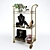 Luxury Vanity Cart Set: Shauna Bar, Valentino Bag, Sergio Rossi Shoes 3D model small image 2