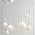 Innovative Glass Sphere Pendant Light 3D model small image 2