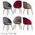 Chic Chenille Dining Chair - 2013 Design 3D model small image 1