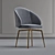 Chic Chenille Dining Chair - 2013 Design 3D model small image 2