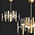 Elegant Sciolari Chandelier: Hollywood Regency Glam 3D model small image 1