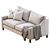 Modern Paidge Sofa: 72.5" Comfort for Two 3D model small image 2