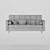 ASKESTA 3-Seater Sofa Bed 3D model small image 6