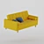 ASKESTA 3-Seater Sofa Bed 3D model small image 7