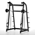 Versatile Smith Machine: Unrigged Gym Essential 3D model small image 1