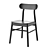 Sleek Black Ikea Ronninge Chair 3D model small image 1