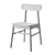 Sleek Black Ikea Ronninge Chair 3D model small image 3