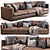 Modern Flexform Magnum Sofa 3D model small image 1