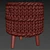Handmade Knitted Pouf by BETIRES HOME 3D model small image 2