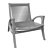 Sollos Eliz Lounge Chair Wood & Cord Brazil 70x80x80cm 3D model small image 5