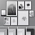 Multi-size Photo Frames Set: 4 Colors 3D model small image 1