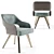 Elegant Adria Velvet Chair: Vintage-inspired Design, Quality Craftsmanship 3D model small image 3