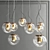 Elegant Glass Pendant Collection 3D model small image 2