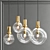 Elegant Glass Pendant Collection 3D model small image 5