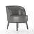 Luxurious Fendi Doyle Armchair 3D model small image 3