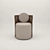 Elegant Thea Fendi Armchair: Luxury Comfort 3D model small image 2