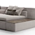 Elegant Serbelloni Sofa: VittoriaFrigerio 3D model small image 3