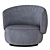 Modern Swivel Armchair: JANE by Piet Boon 3D model small image 2