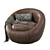 Cozy Swivel Chair: Comfortable and Stylish Furniture for Any Space 3D model small image 4