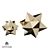 Kelly Wearstler Origami Star: Industrial Chic Accessory 3D model small image 1