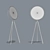 Elegant Lunar Floor Lamp 3D model small image 2