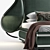 Sleek Buta Design Bed 3D model small image 3