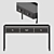 Spacious Modern Desk: 148cm x 59.5cm x 79cm 3D model small image 2