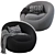 Cozy Swivel Chair: Stylish and Functional 3D model small image 1