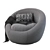 Cozy Swivel Chair: Stylish and Functional 3D model small image 3