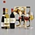 Sleek Metal Wine Rack: Stylish Storage Solution 3D model small image 1