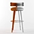 Elegant Upholstered Betsy Bar Chair 3D model small image 3