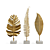Luxurious Golden Leaf Decoration Set 3D model small image 1